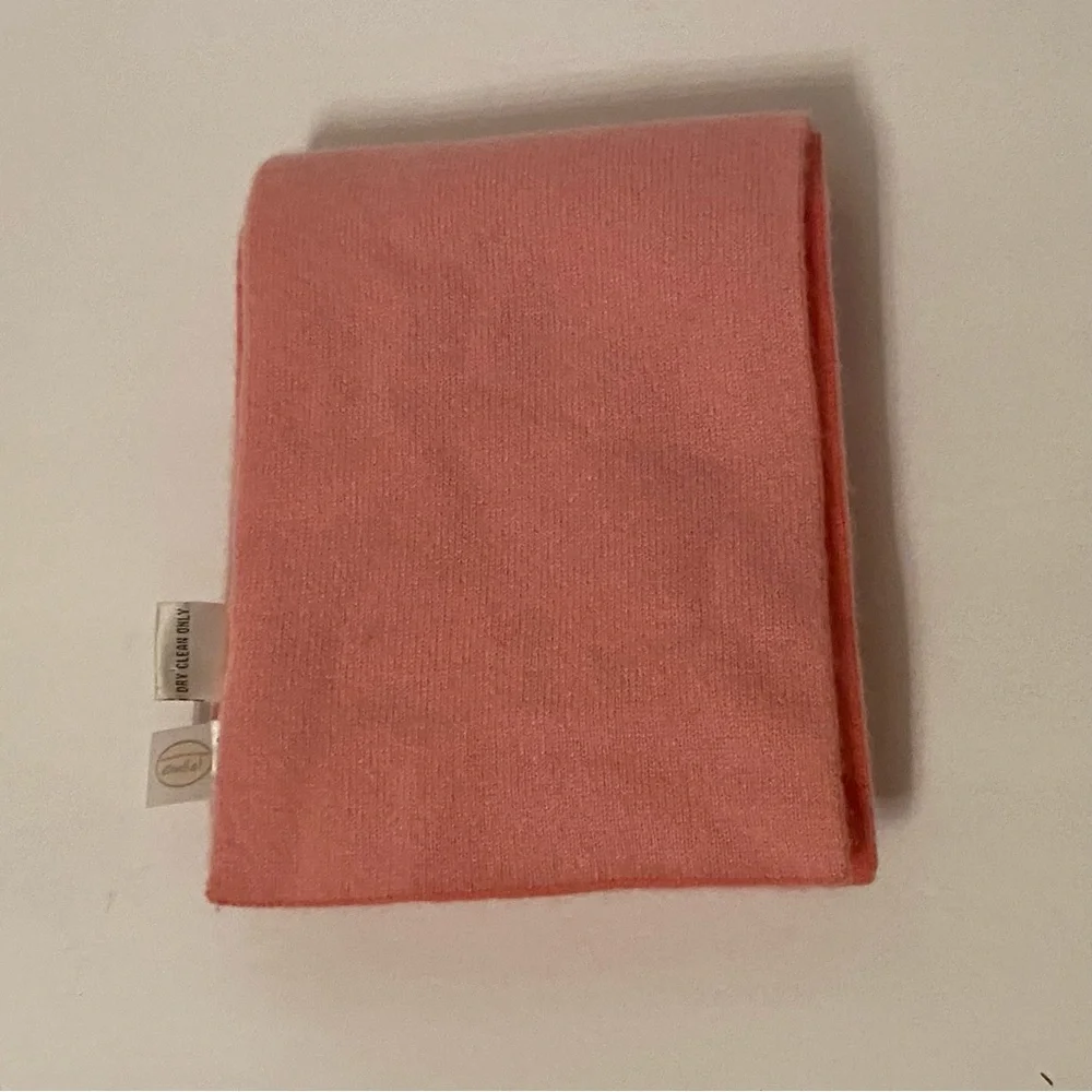 TALBOTS SCARF PINK DOUBLE SIDED CASHMERE LONG RECTANGLE ACCESSORY 2 COLOR